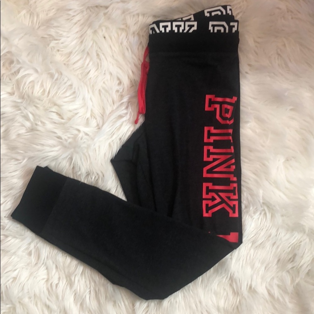 Victoria’s Secret Pink dark grey yoga pants